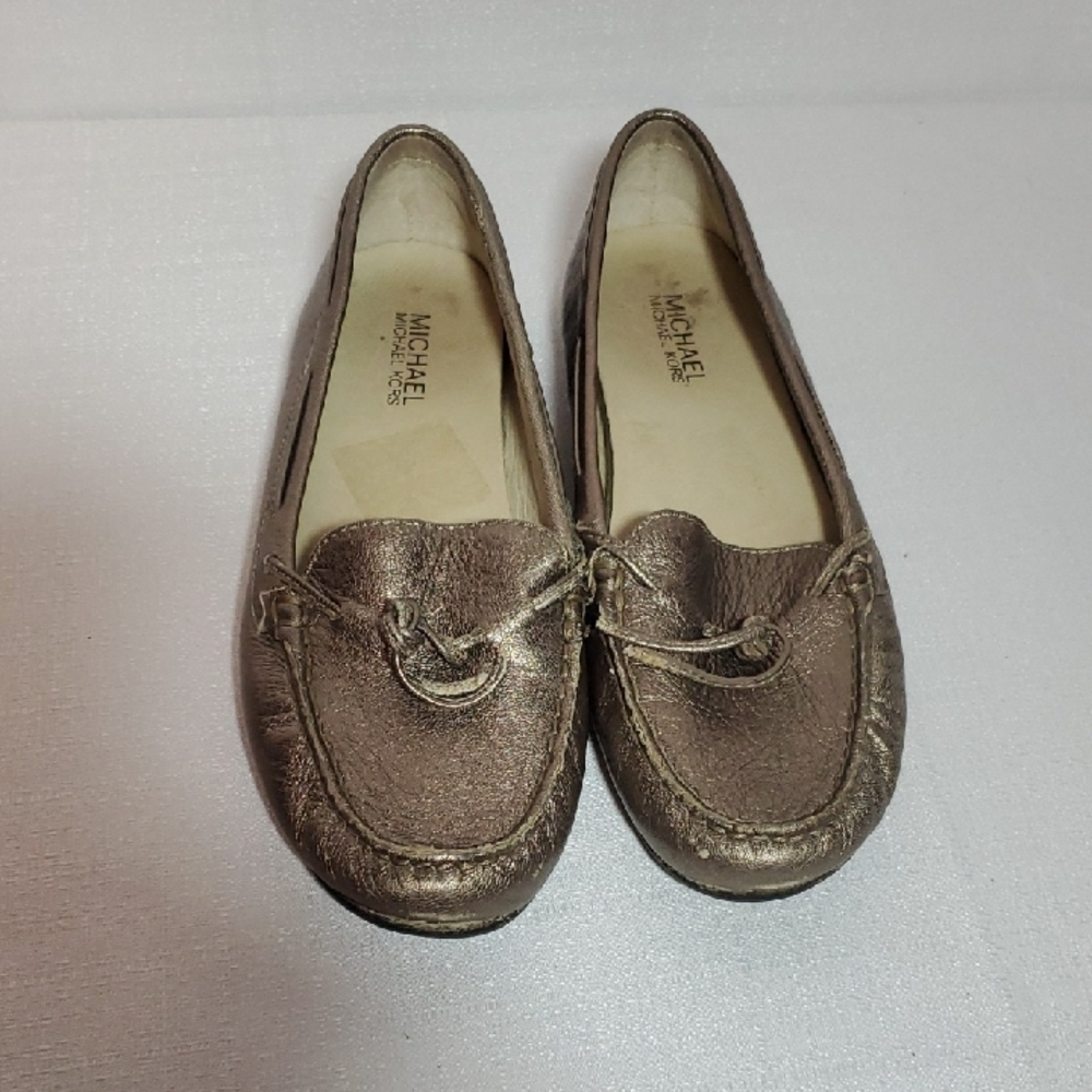 Michael Kors Metallic Gold Loafers